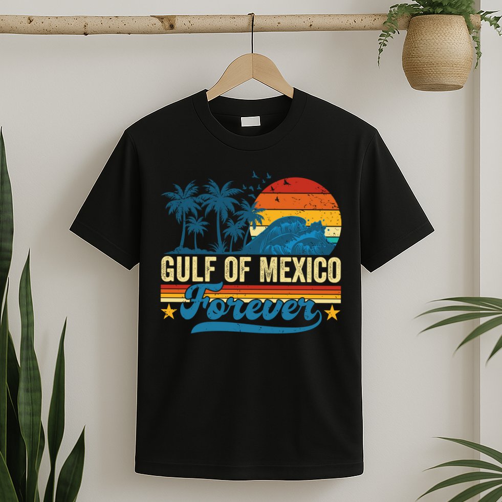 Gulf Of Mexico Forever Palms Beach Summer Holiday Vacation T-Shirt