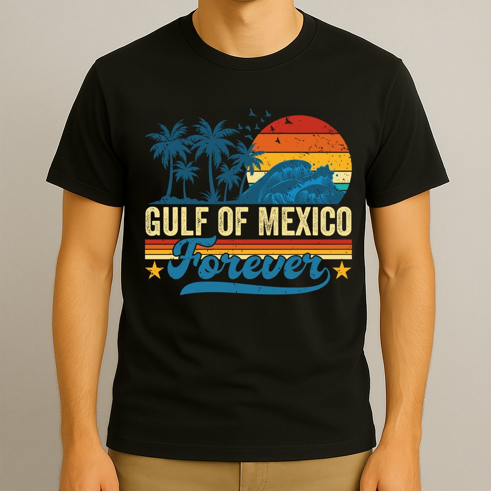 Gulf Of Mexico Forever Palms Beach Summer Holiday Vacation T-Shirt