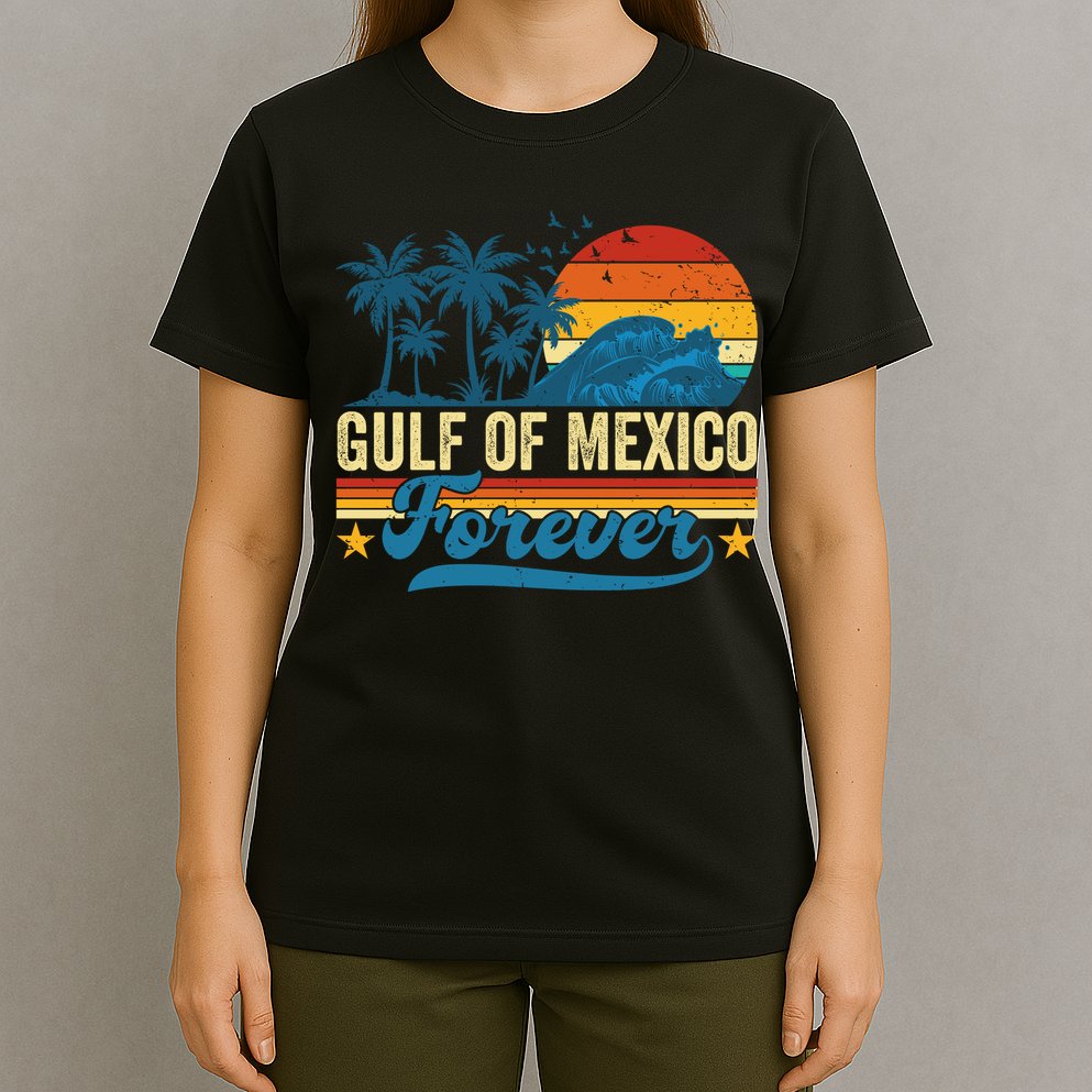 Gulf Of Mexico Forever Palms Beach Summer Holiday Vacation T-Shirt