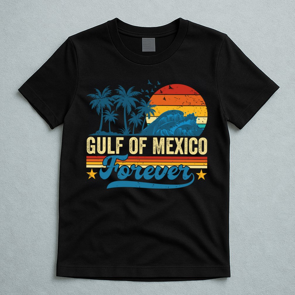 Gulf Of Mexico Forever Palms Beach Summer Holiday Vacation T-Shirt