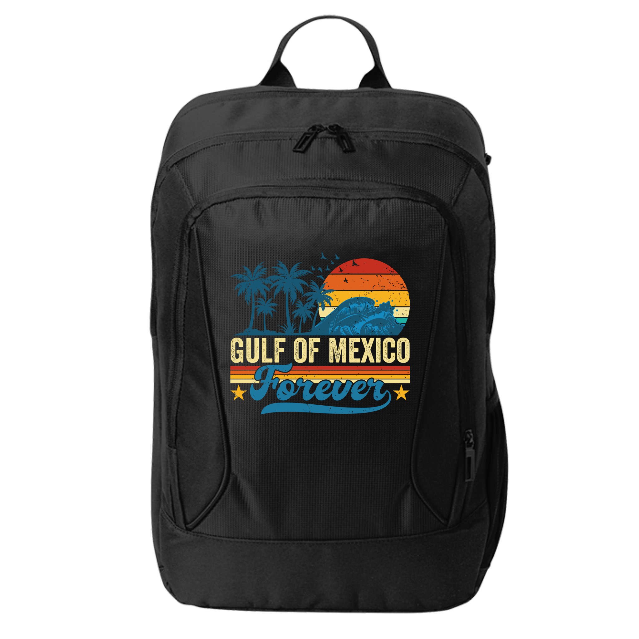 Gulf Of Mexico Forever Palms Beach Summer Holiday Vacation City Backpack
