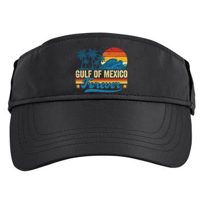 Gulf Of Mexico Forever Palms Beach Summer Holiday Vacation Adult Drive Performance Visor