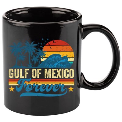 Gulf Of Mexico Forever Palms Beach Summer Holiday Vacation 11oz C Handle Ceramic Mug
