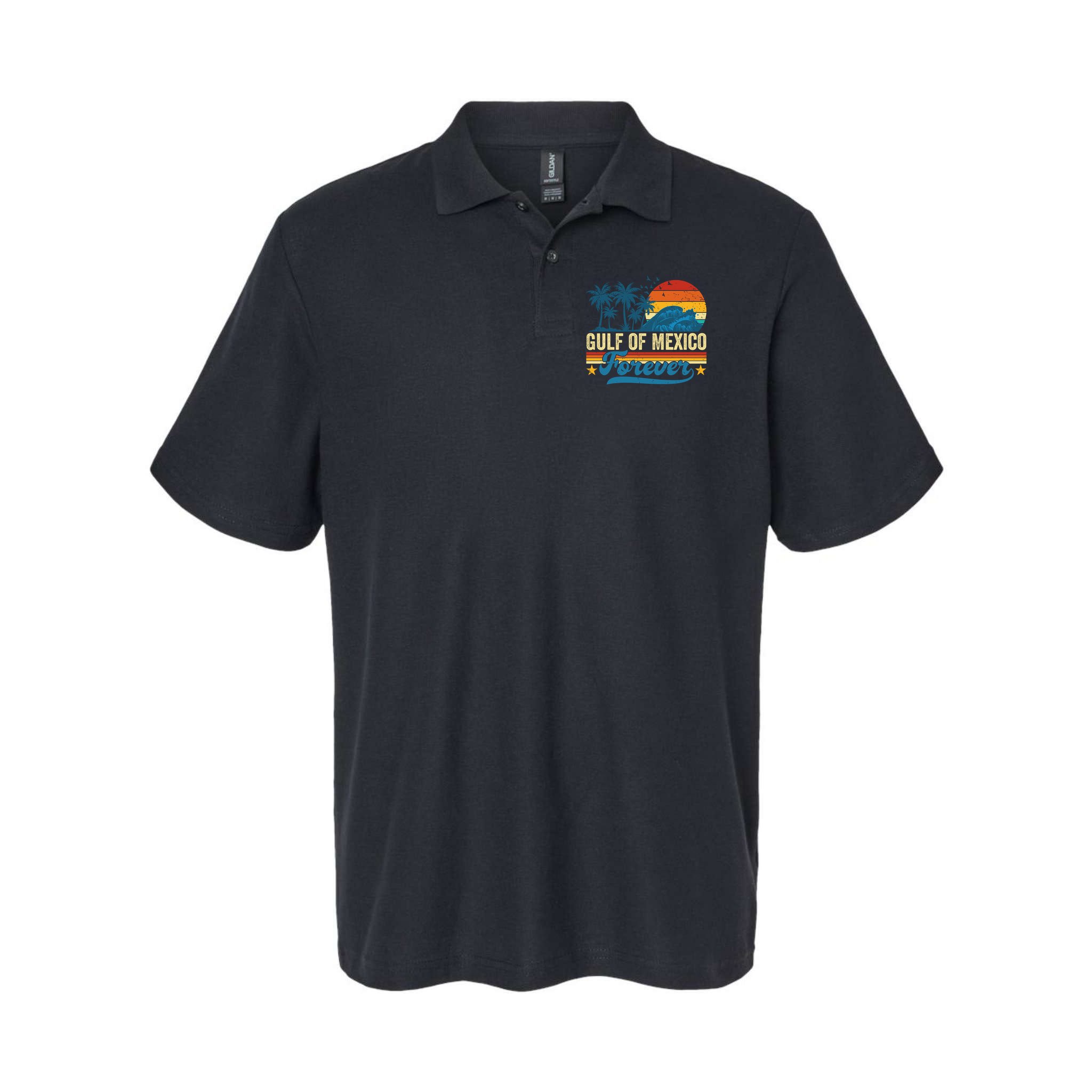 Gulf Of Mexico Forever Palms Beach Summer Holiday Vacation Polo