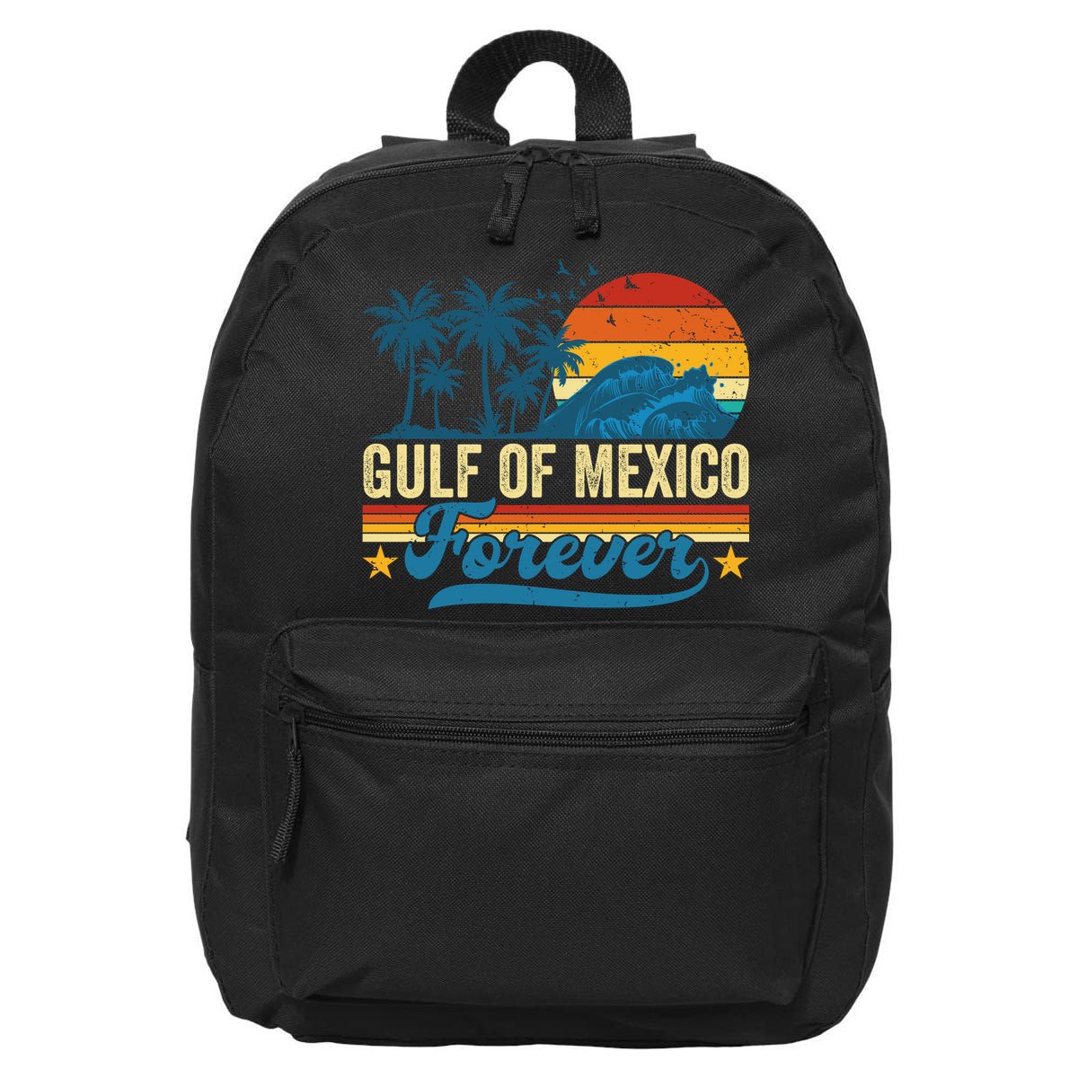 Gulf Of Mexico Forever Palms Beach Summer Holiday Vacation 16 in Basic Backpack