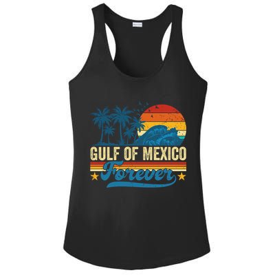 Gulf Of Mexico Forever Palms Beach Summer Holiday Vacation Ladies PosiCharge Competitor Racerback Tank