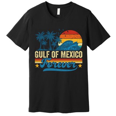 Gulf Of Mexico Forever Palms Beach Summer Holiday Vacation Premium T-Shirt