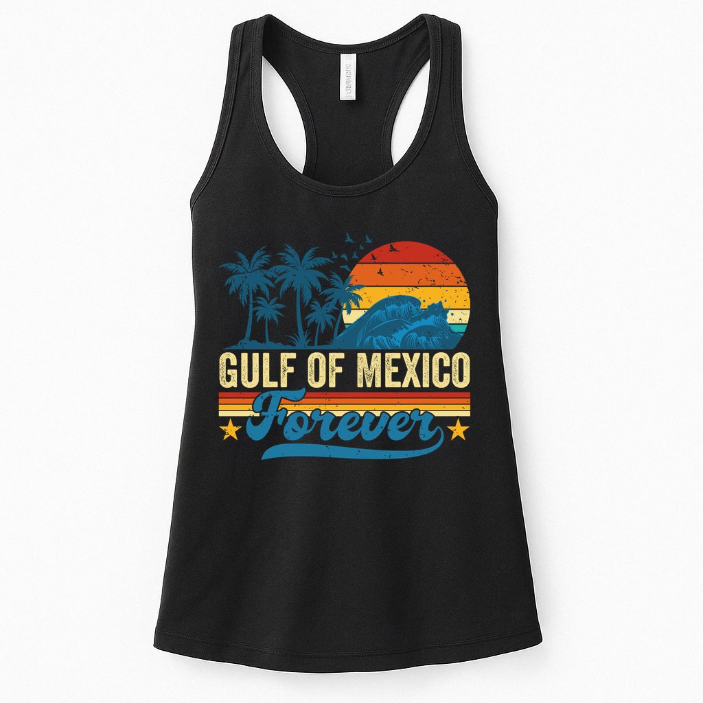 Gulf Of Mexico Forever Palms Beach Summer Holiday Vacation Womens Tank Top