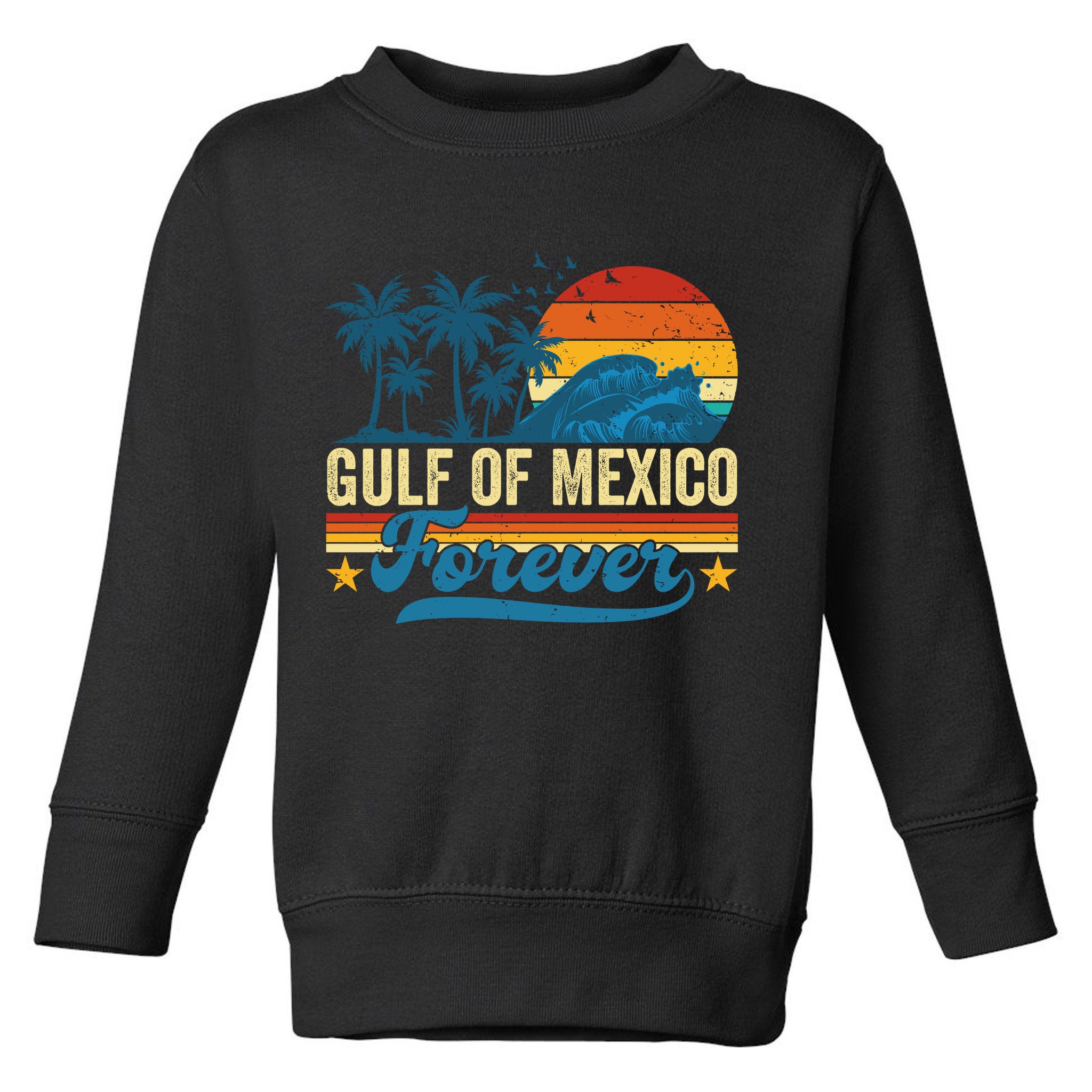 Gulf Of Mexico Forever Palms Beach Summer Holiday Vacation Toddler Sweatshirt