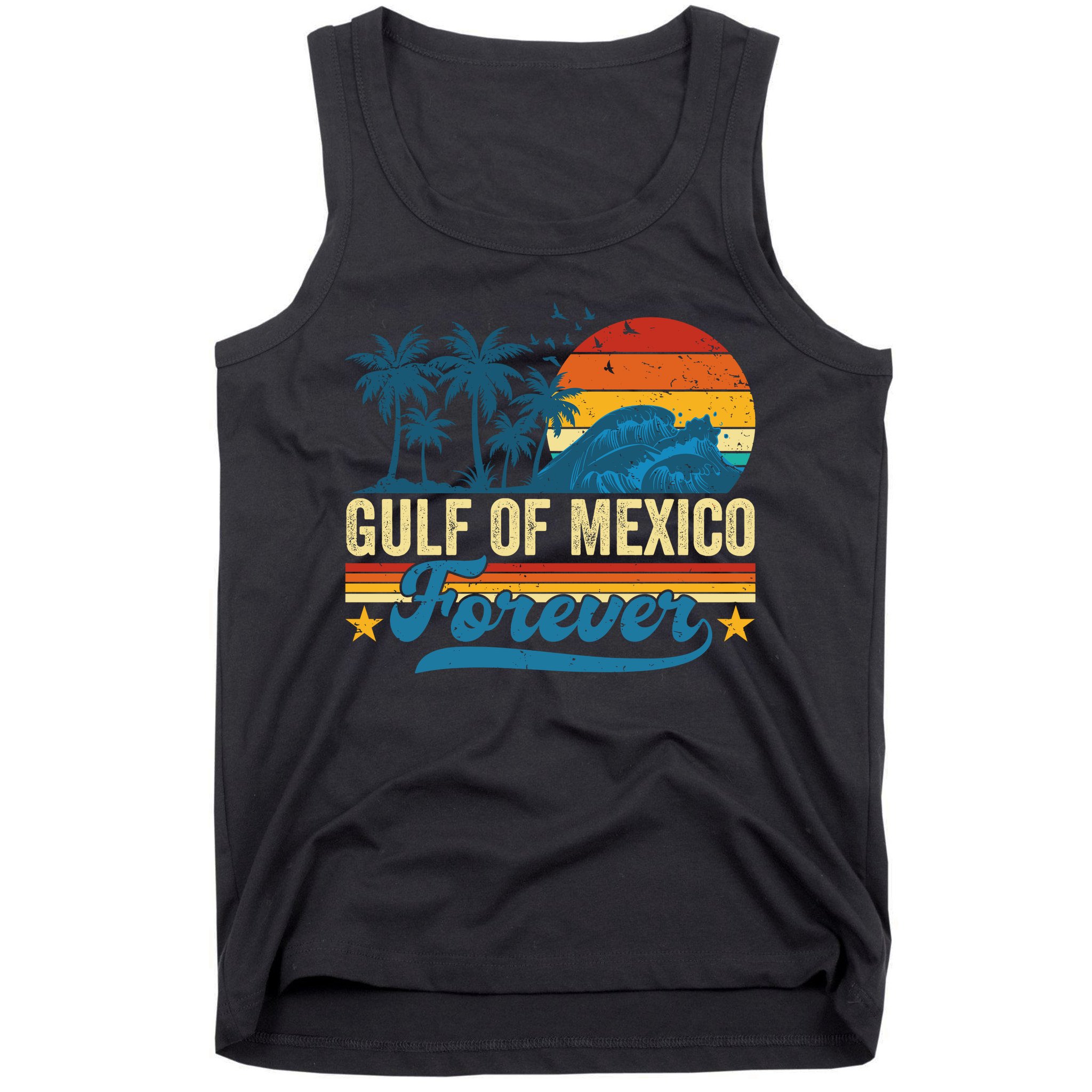 Gulf Of Mexico Forever Palms Beach Summer Holiday Vacation Tank Top