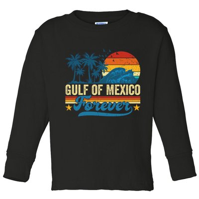 Gulf Of Mexico Forever Palms Beach Summer Holiday Vacation Toddler Long Sleeve Shirt