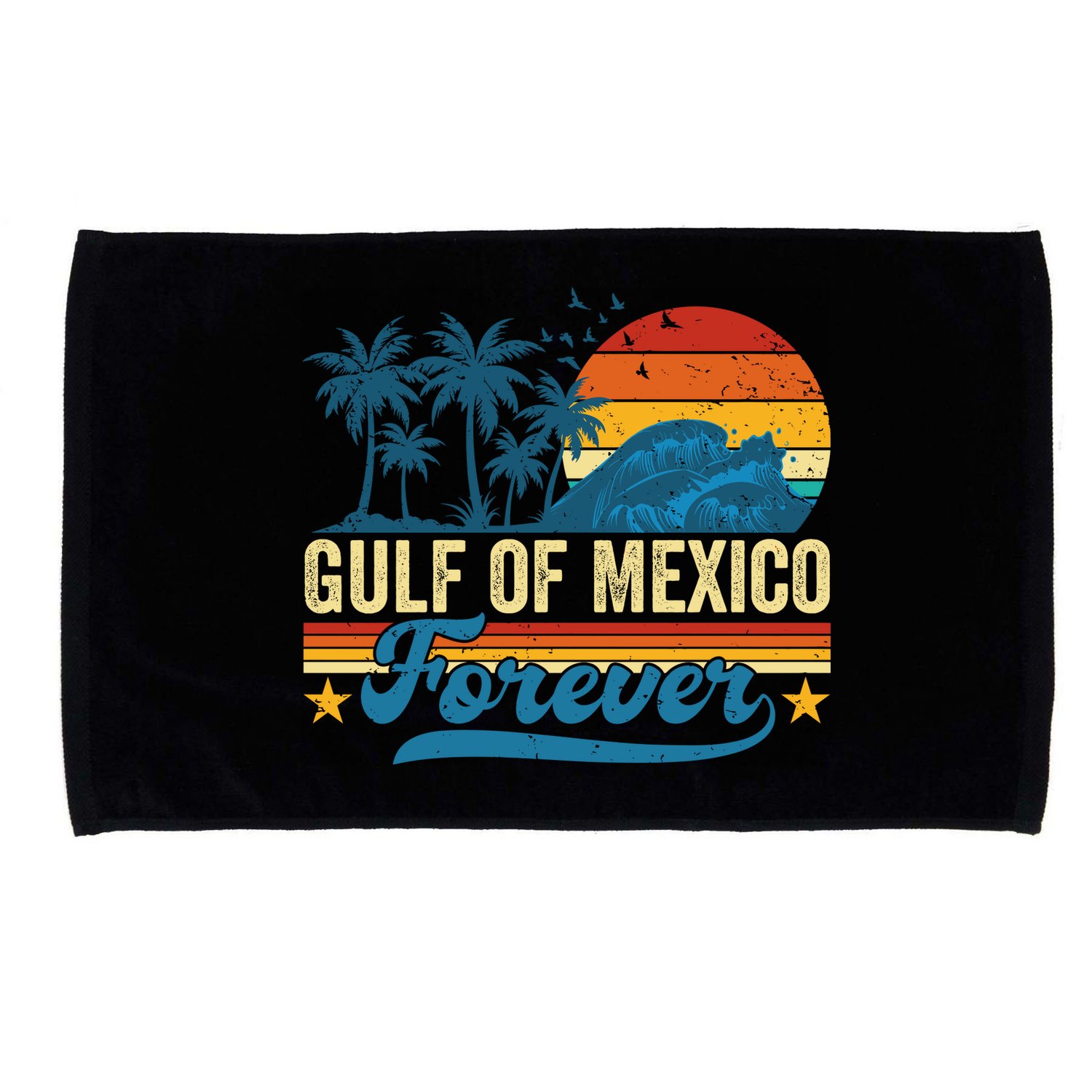 Gulf Of Mexico Forever Palms Beach Summer Holiday Vacation Microfiber Hand Towel