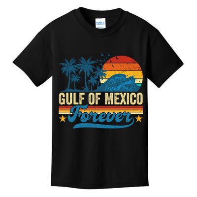 Gulf Of Mexico Forever Palms Beach Summer Holiday Vacation Kids T-Shirt