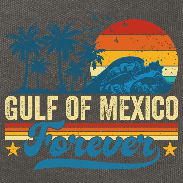 Gulf Of Mexico Forever Palms Beach Summer Holiday Vacation Cotton Canvas Backpack