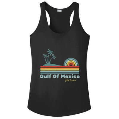 Gulf Of Mexico Forever Retro Vintage Palm Classic Beach .Png Ladies PosiCharge Competitor Racerback Tank