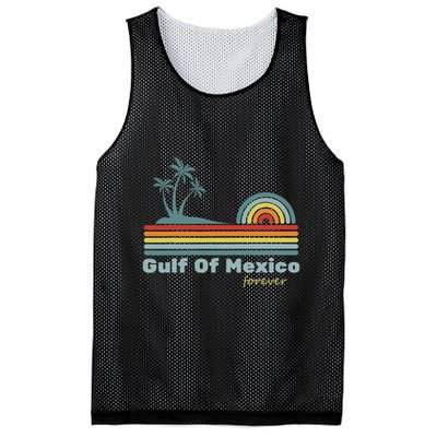 Gulf Of Mexico Forever Retro Vintage Palm Classic Beach .Png Mesh Reversible Basketball Jersey Tank