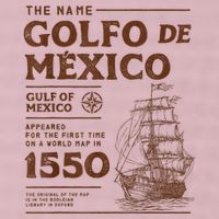 Gulf Of Mexico Name Origin 1550 25L Jumbo Tote