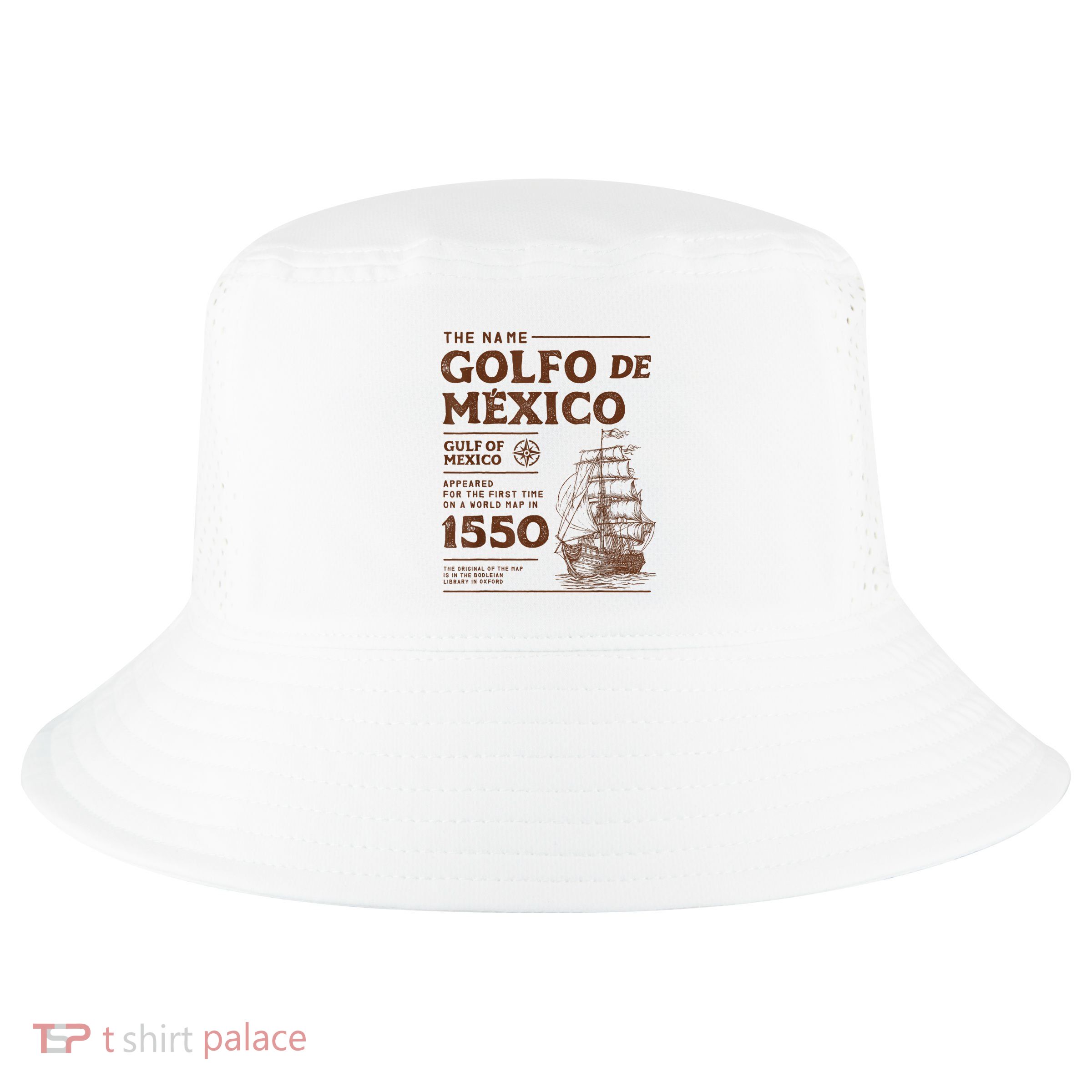 Gulf Of Mexico Name Origin 1550 Cool Comfort Performance Bucket Hat
