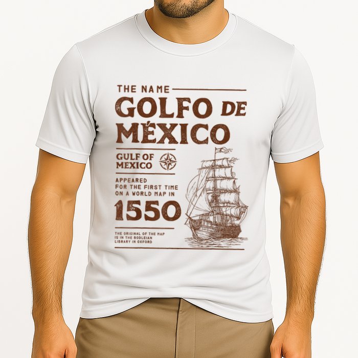Gulf Of Mexico Name Origin 1550 Performance Shirt