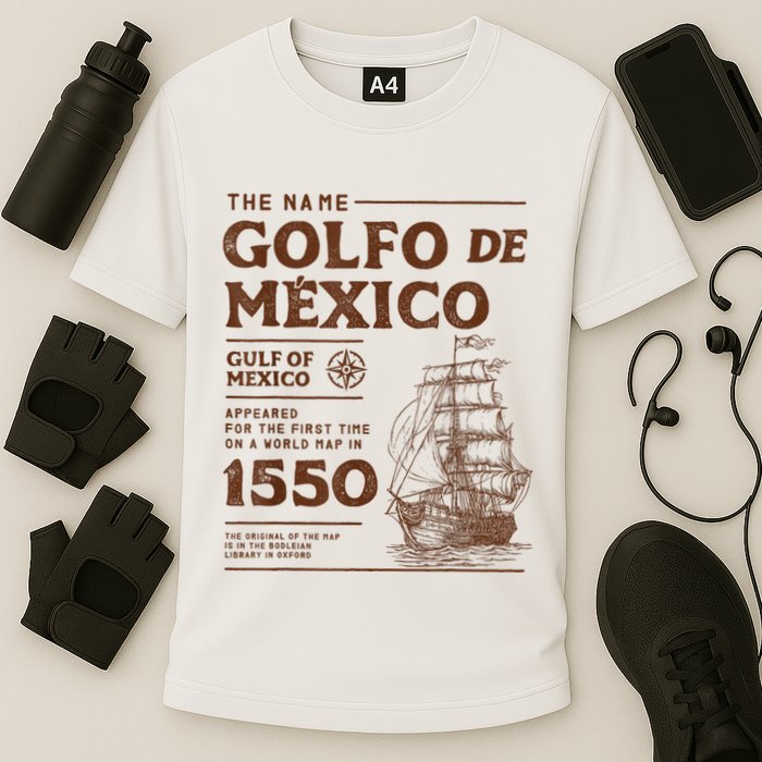 Gulf Of Mexico Name Origin 1550 Performance Shirt