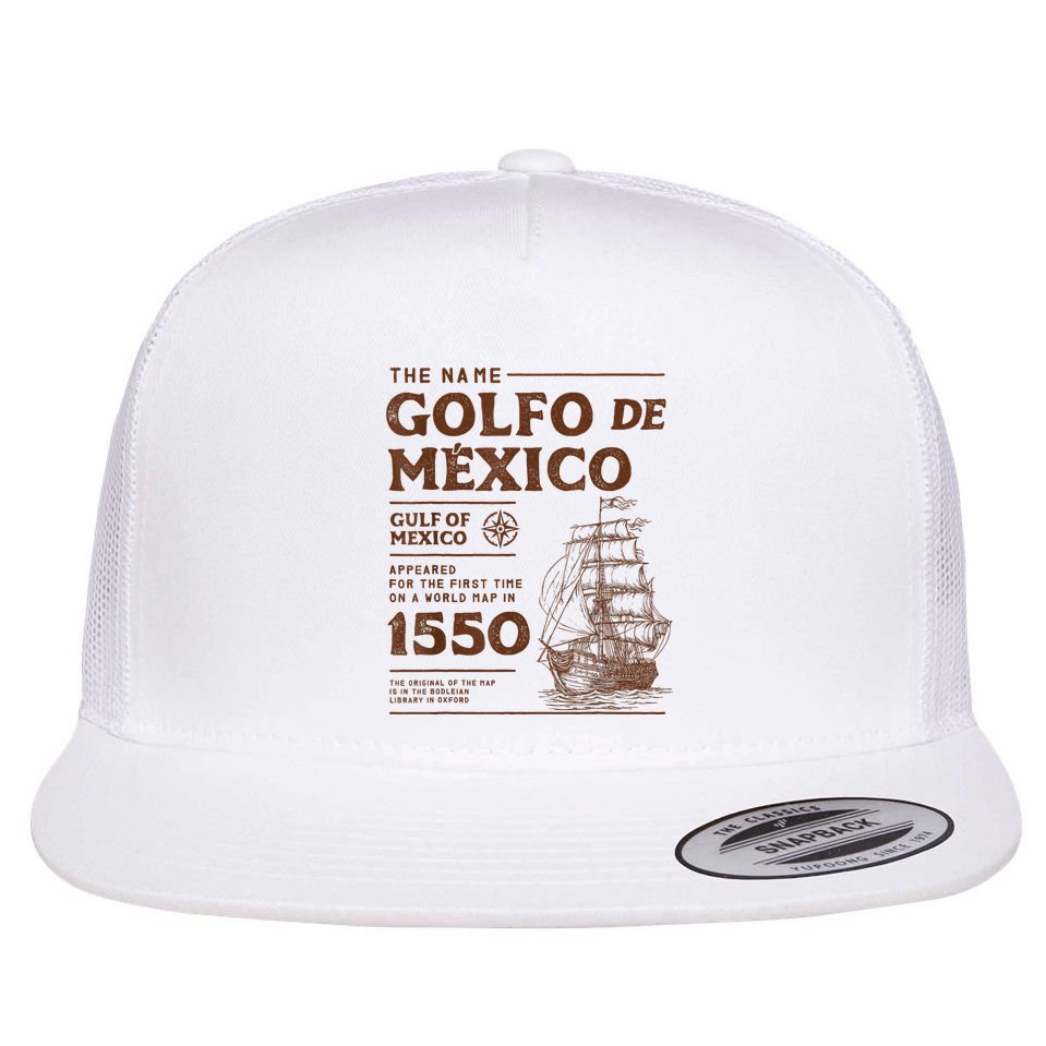 Gulf Of Mexico Name Origin 1550 Flat Bill Trucker Hat