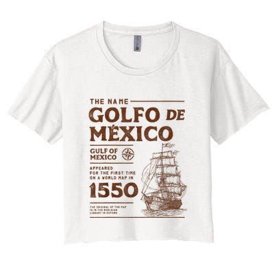 Gulf Of Mexico Name Origin 1550 Crop Top