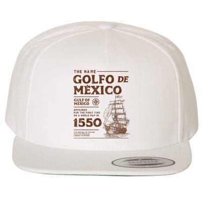 Gulf Of Mexico Name Origin 1550 Wool Snapback Cap