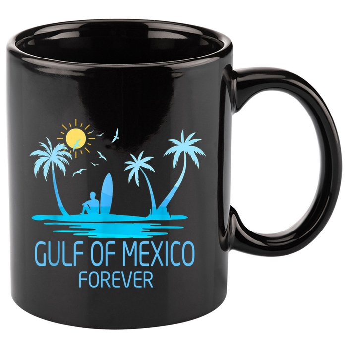 Gulf Of Mexico Forever Gulf Beach Of Mexico Since 1672 11oz C Handle Ceramic Mug