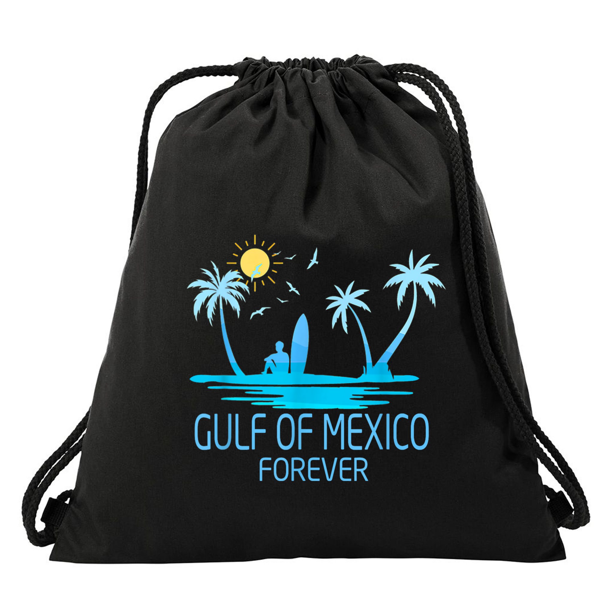 Gulf Of Mexico Forever Gulf Beach Of Mexico Since 1672 Drawstring Bag