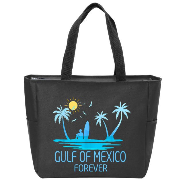 Gulf Of Mexico Forever Gulf Beach Of Mexico Since 1672 Zip Tote Bag