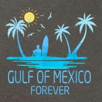 Gulf Of Mexico Forever Gulf Beach Of Mexico Since 1672 Cotton Canvas Backpack