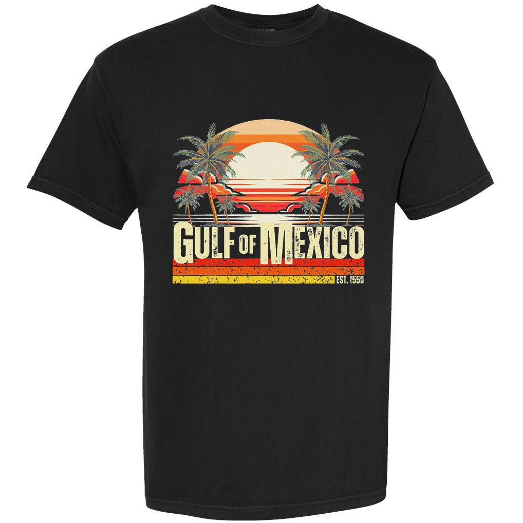 Gulf Of Mexico Forever Vintage Beach Retro Sunset Comfort Colors T-Shirt