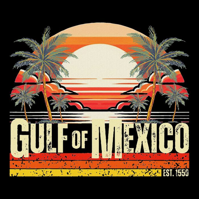 Gulf Of Mexico Forever Vintage Beach Retro Sunset Tank Top