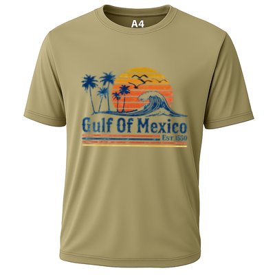 Gulf Of Mexico Est 1550 Retro Vintage Beach .Png Performance Shirt