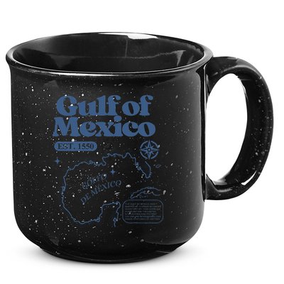 Gulf Of Mexico Est 1550 Golfo De MéXico Historic Map 15oz Campfire Ceramic Mug