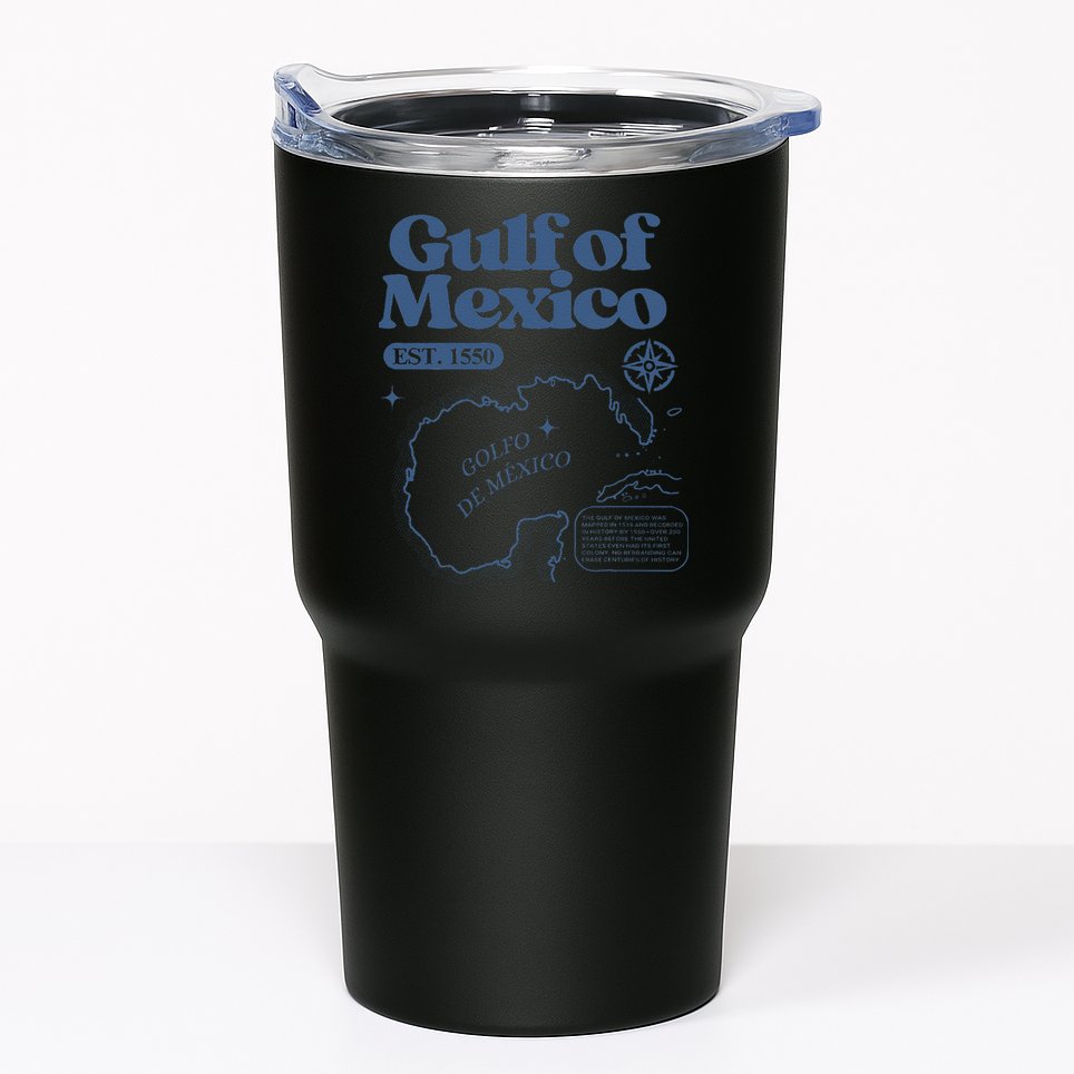 Gulf Of Mexico Est 1550 Golfo De MéXico Historic Map Tumbler