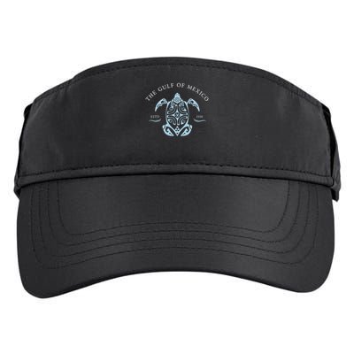 Gulf of Mexico Gulf of Mexico Est 1550 Subtle Turtle  Anti Trump Adult Drive Performance Visor
