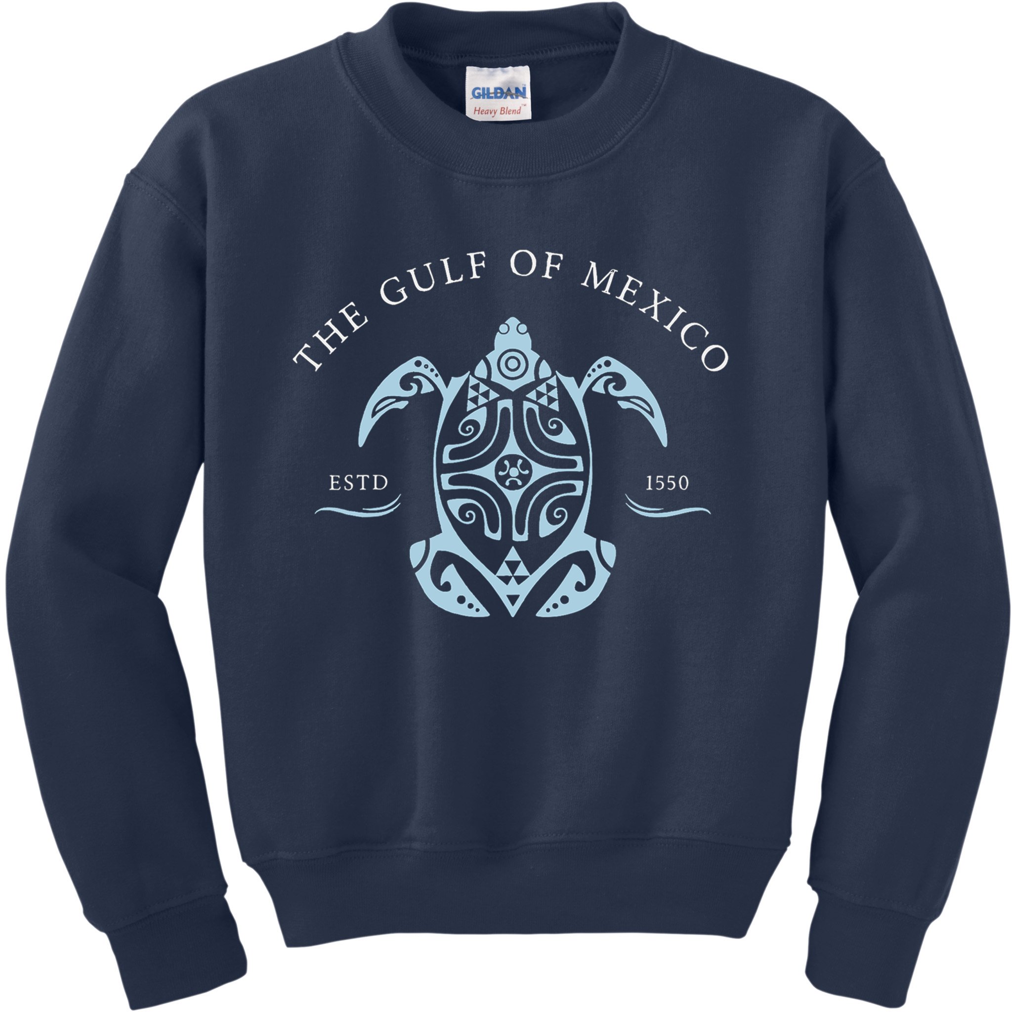 Gulf of Mexico Gulf of Mexico Est 1550 Subtle Turtle  Anti Trump Kids Sweatshirt