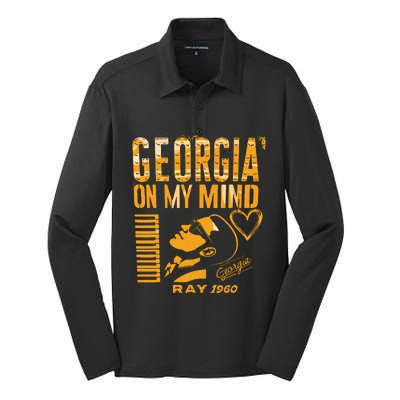 Georgia On My Mind Silk Touch Performance Long Sleeve Polo