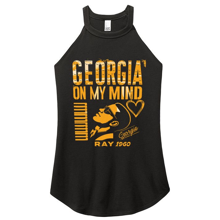Georgia On My Mind Women's Perfect Tri Rocker Tank
