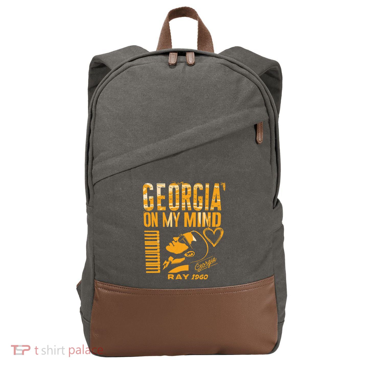 Georgia On My Mind Cotton Canvas Backpack
