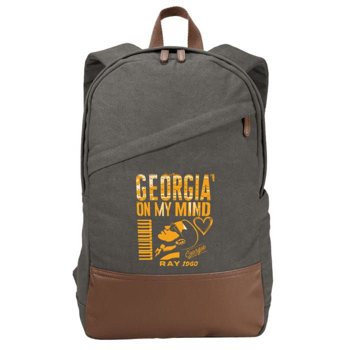 Georgia On My Mind Cotton Canvas Backpack