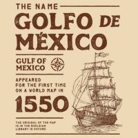 Gulf Of Mexico Name Origin 1550 Zip Tote Bag