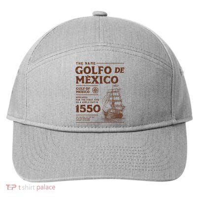 Gulf Of Mexico Name Origin 1550 7-Panel Snapback Hat