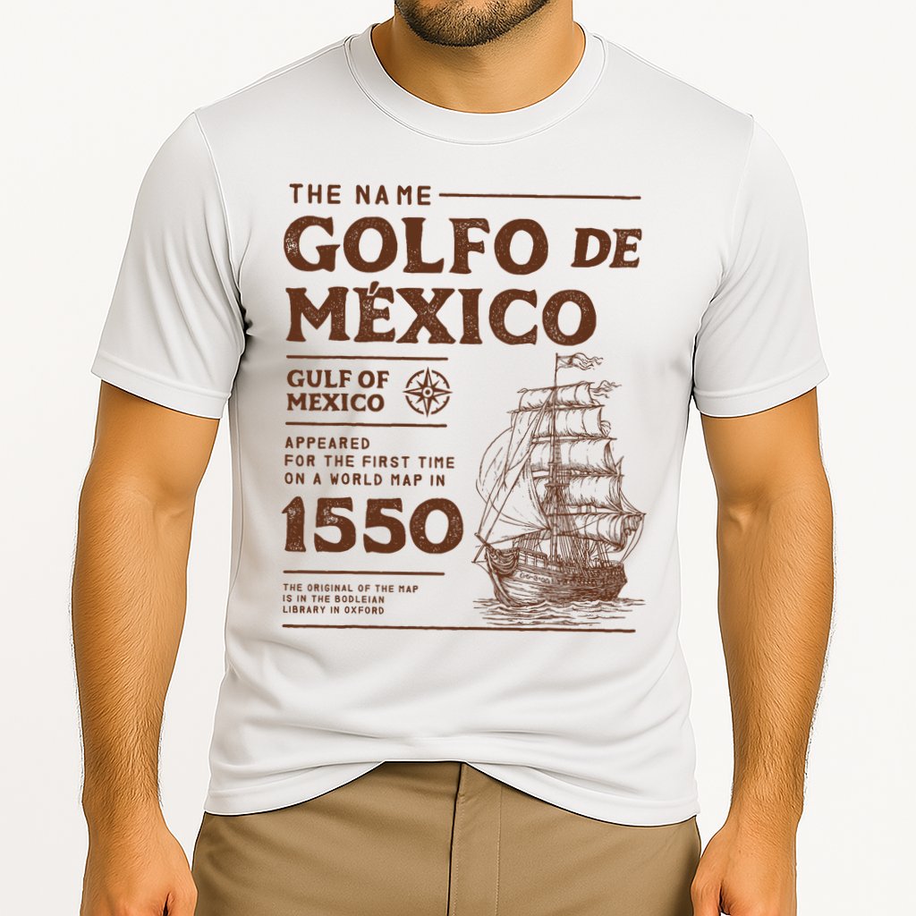Gulf Of Mexico Name Origin 1550 Performance Shirt