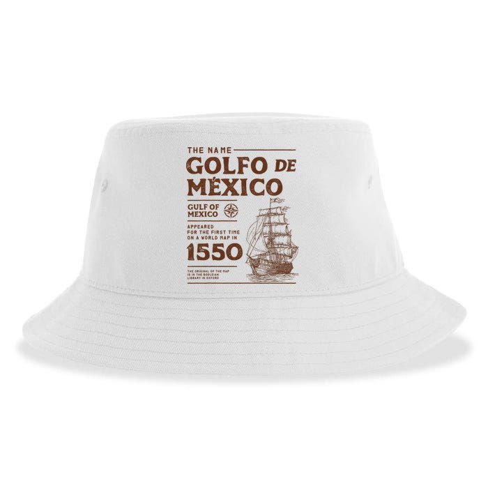 Gulf Of Mexico Name Origin 1550 Sustainable Bucket Hat
