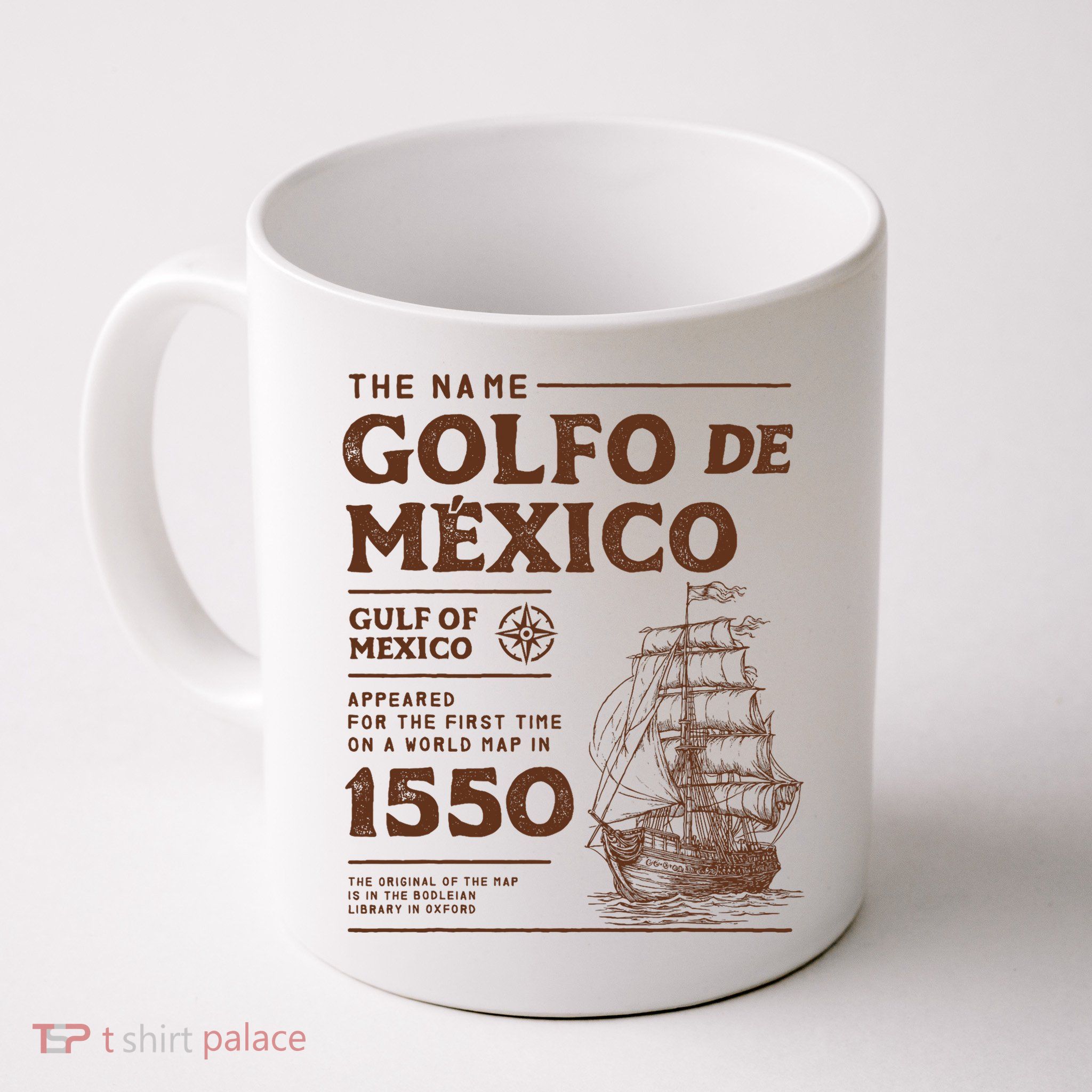 Gulf Of Mexico Name Origin 1550 Mug