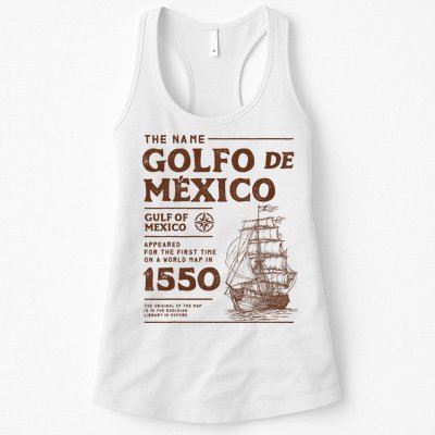 Gulf Of Mexico Name Origin 1550 Womens Tank Top