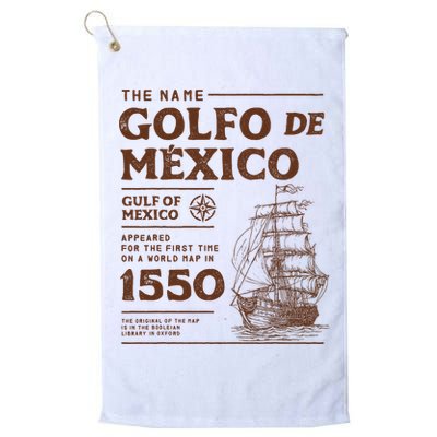Gulf Of Mexico Name Origin 1550 Golf Towel