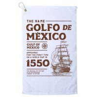 Gulf Of Mexico Name Origin 1550 Golf Towel
